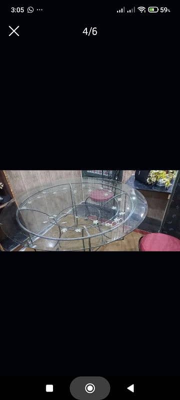 dinning table for sale with 5 chairs 3