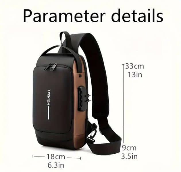 Anti-theft Crossbody Waterproof Chest Bag 3