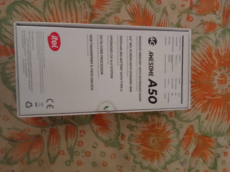 Itel a50 4 64 with box charger just box open whatspap 03442295046 8