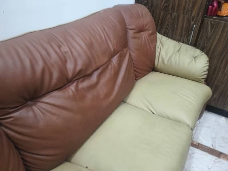 7 Seater Sofa Set Leatherette 2