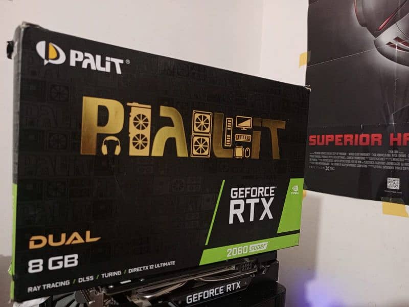 palit rtx 2060 super just like new sealer card with box 1