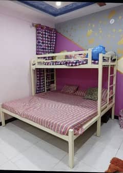 6*6  . . 3*6 iron bed with metrs