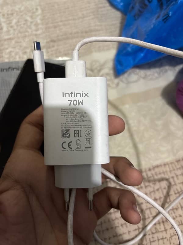 infinix note 40pro with wireless and 9 month warranty 7