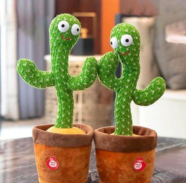 Dancing  cactus plush toy easy to use 120 songs 1 pc 0