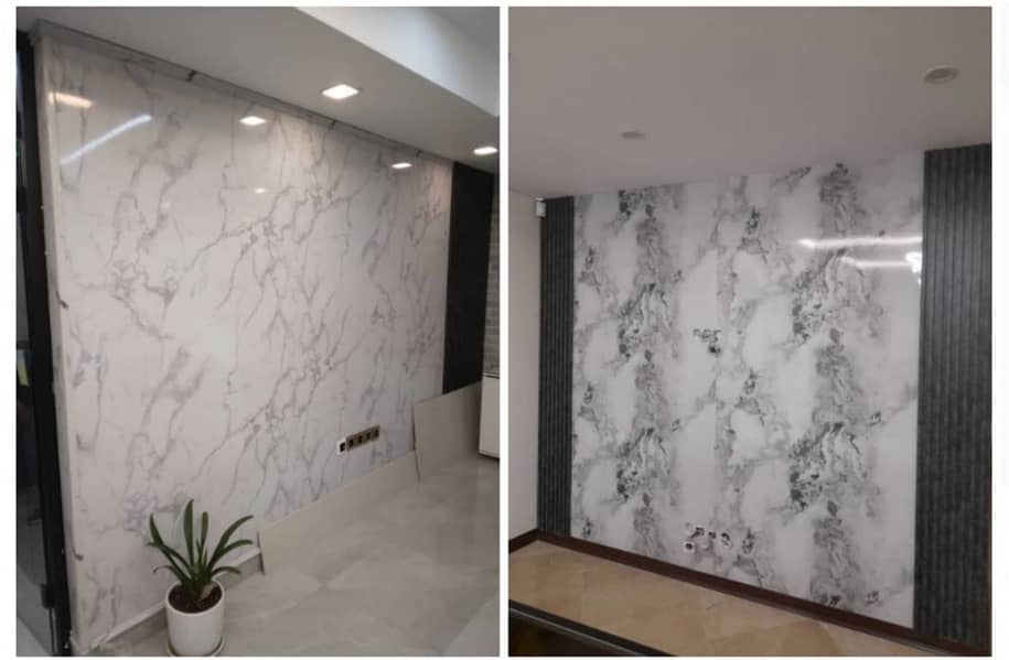 Marble sheet/PVC pannel/wallpaper/gypsum ceiling/media wall/tv consol 2