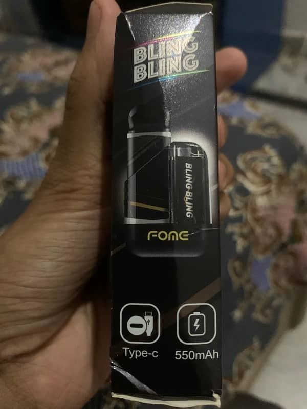 (“FOME”) bLING BLING RECHARGEABLE VAPE DEVICE 3