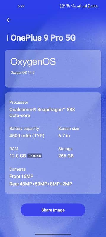 Oneplus 9pro 12.256 with Box charger 1