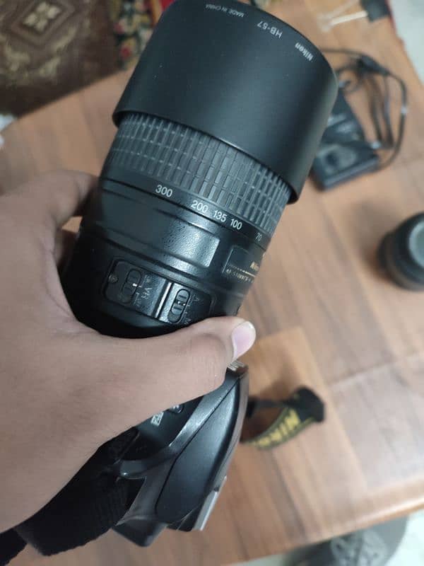 Nikon D3300 with 2 lens & battery 2