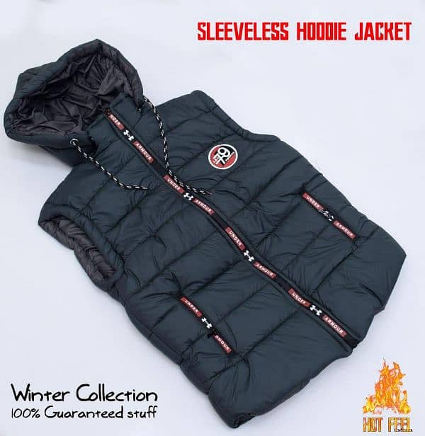 Men's polyester sleeveless Jacket | Hoody 0