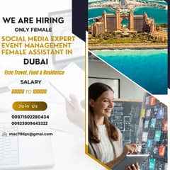 Required Female Social Media Marketer/Event management/Assistant