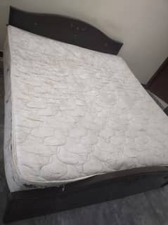 Double bed solid wood for sale urgent