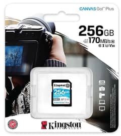 Kingston 256GB SDXC Canvas Go Plus Memory Card + Adapter