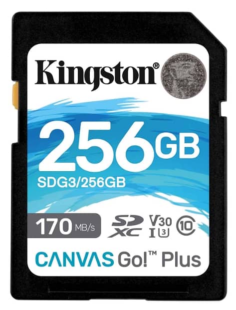 Kingston 256GB SDXC Canvas Go Plus Memory Card + Adapter 1