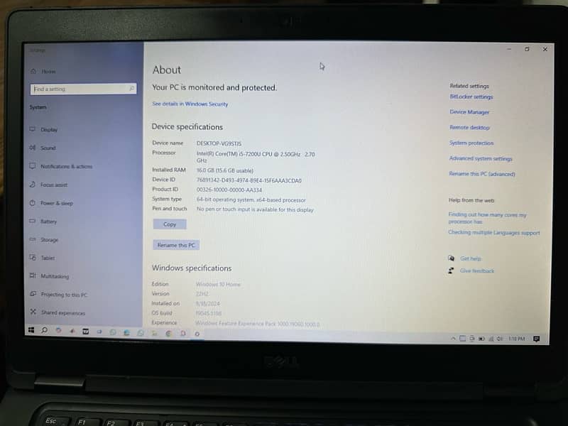 Dell Latitude 5480 Core i5 MINT NEW condition very slightly used 7 GEN 6