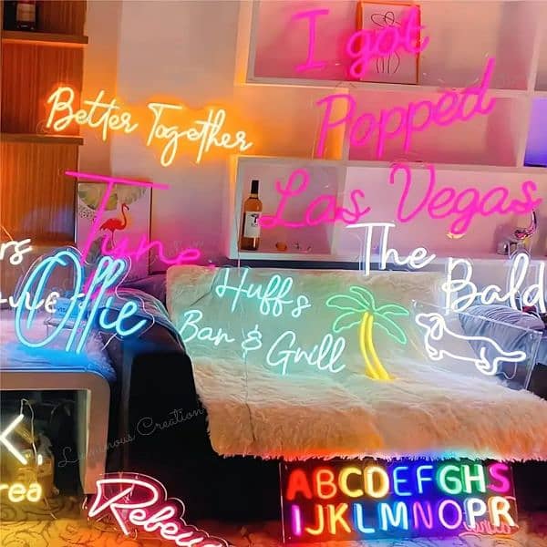 Custom LED Neon Sign For Wall, Home Decore Neon Light Signs Board 1