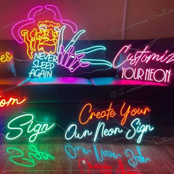 Custom LED Neon Sign For Wall, Home Decore Neon Light Signs Board 2