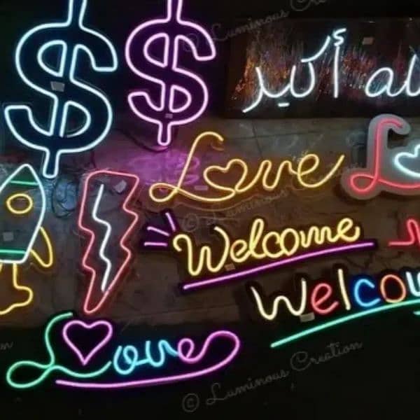 Custom LED Neon Sign For Wall, Home Decore Neon Light Signs Board 4