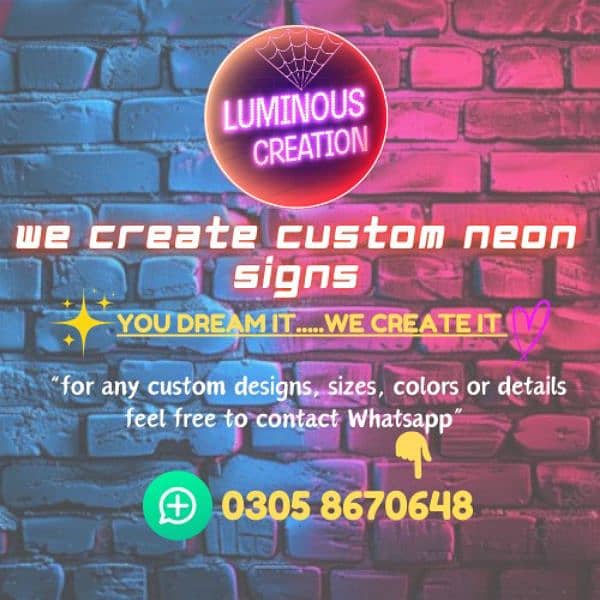 Custom LED Neon Sign For Wall, Home Decore Neon Light Signs Board 12