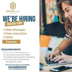 Required Female staff