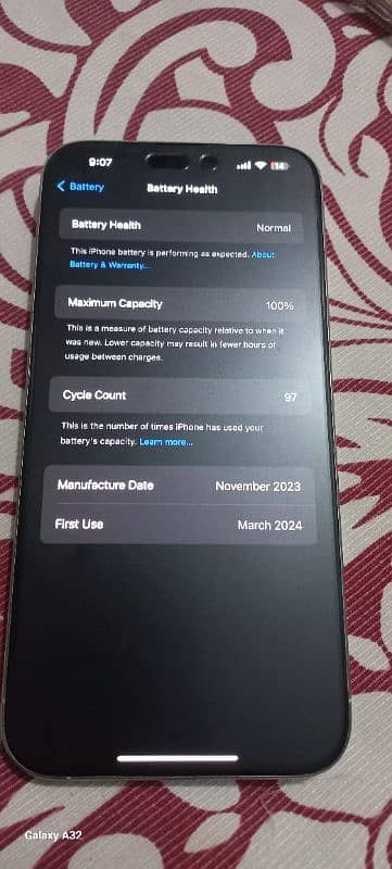 I Phone 15 Pro Max 256 GB white 0