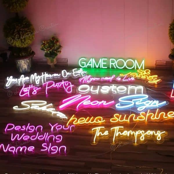 Custom Neon Signs Board For Wall Decore/ LED Neon Light Board 3