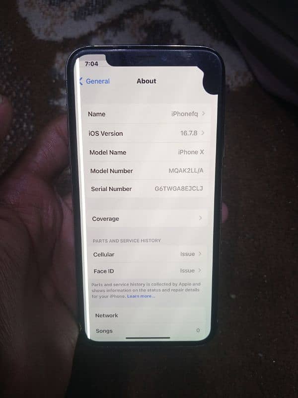 Iphone x Bypass 64 GB ( 03119447063 ) 2