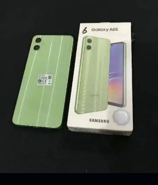 Galaxy A05 4/64 box new condition light green 3