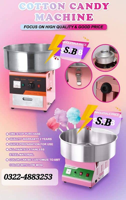 Cotton Candy Machine Pop Corn bakery counter Pizza Oven Fast foods Etc 0