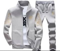 Men's Fleece Printed Track Suit