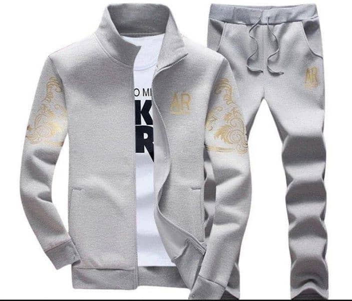 Men's Fleece Printed Track Suit 0