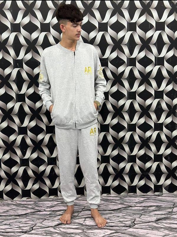 Men's Fleece Printed Track Suit 2