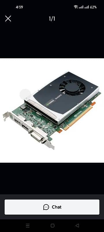 Nvidia Quadro graphics card Model 2000 0