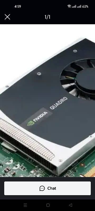 Nvidia Quadro graphics card Model 2000 1