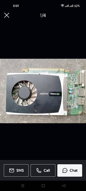 Nvidia Quadro graphics card Model 2000 3