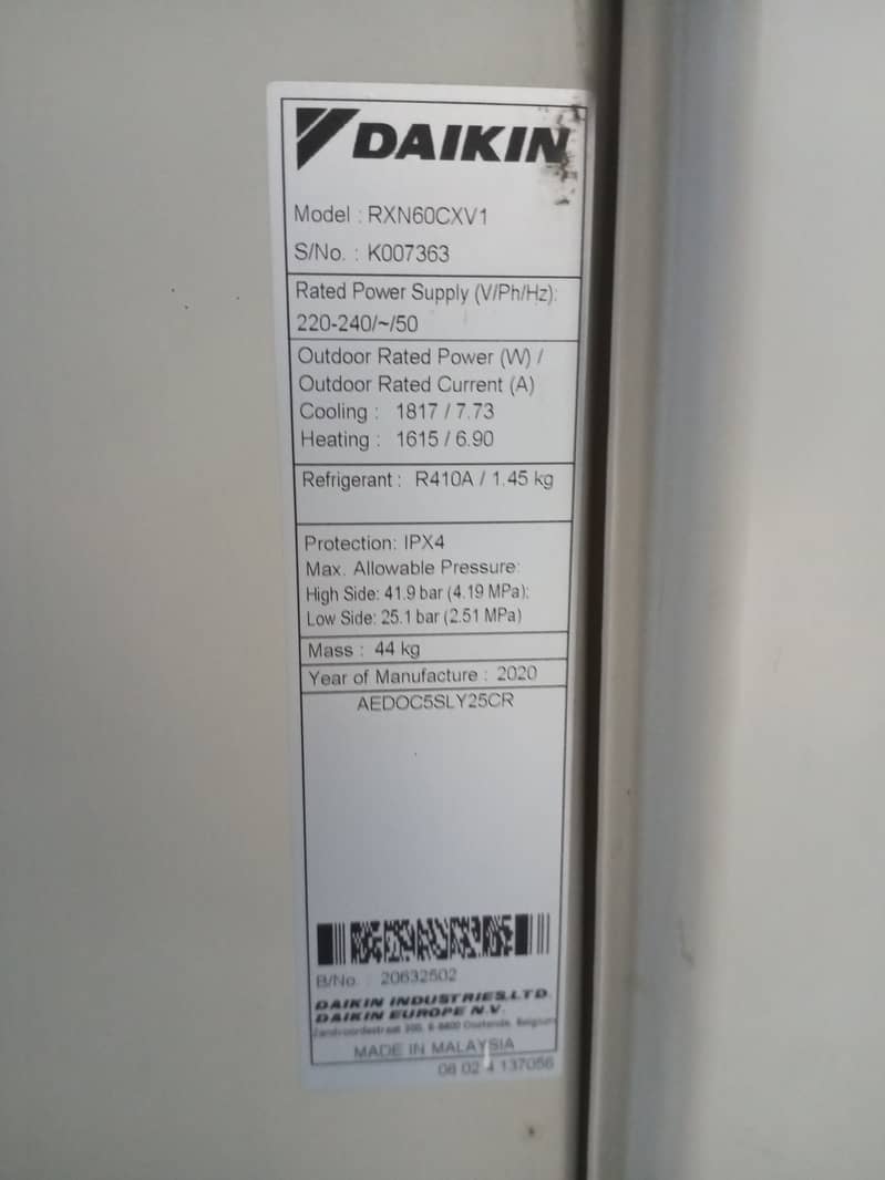 Daikin cassette AC 2 ton only 2 season used Good condition 6