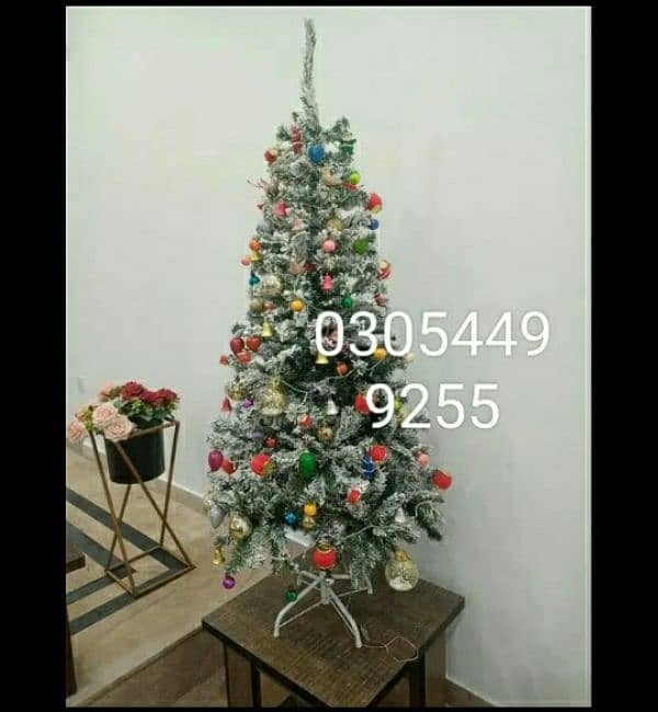 Christmas tree, Artificial green tree 3 to 10 feet, Santa clothes 11