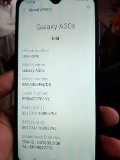 samsung A30s for sale