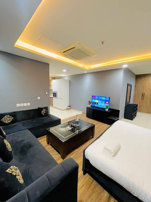 luxury studio one bedroom on per day rent 9