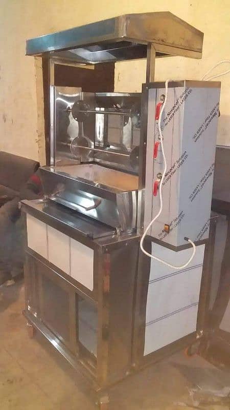 Fryer Breading tabal Pizza perp tabal with Hot plate coffee Machine 7