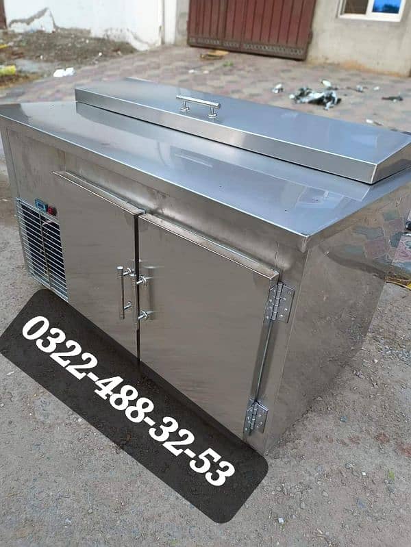 Fryer Breading tabal Pizza perp tabal with Hot plate coffee Machine 18