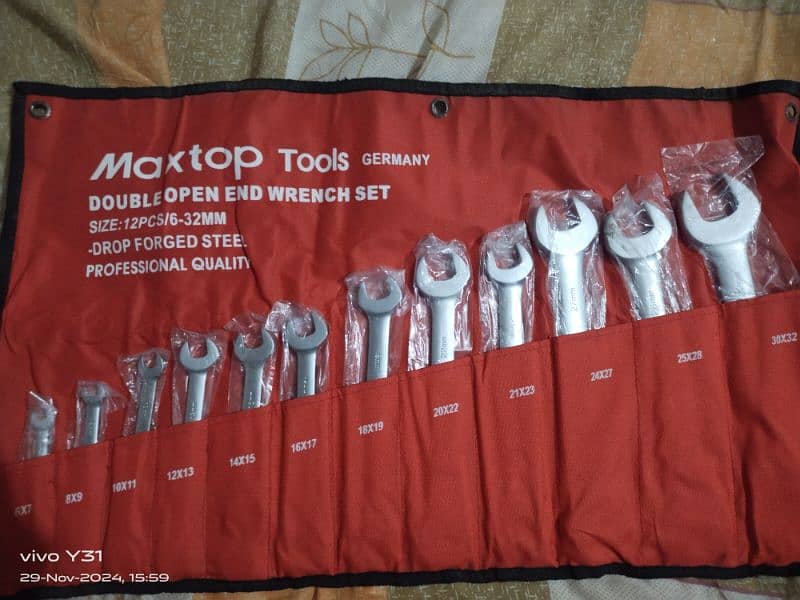 ENIUS 20piece 3/8 Matric hand socket ; Maxtop Tools Germany wrench set 2