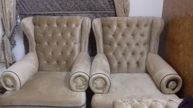 2 seater high back king sofa slightly used for sale 1