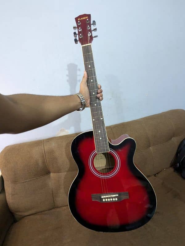 brand new acoustic guitar only few days use 1