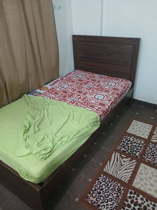 Singale Bed pPair With 6 Inch Thik Mattress Master Foam 2