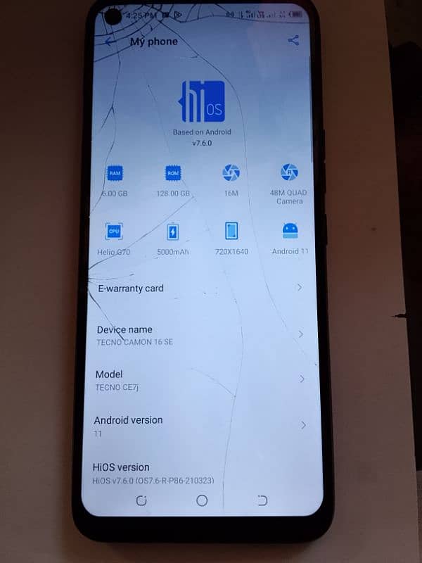 Tecno camon 16se phone 4