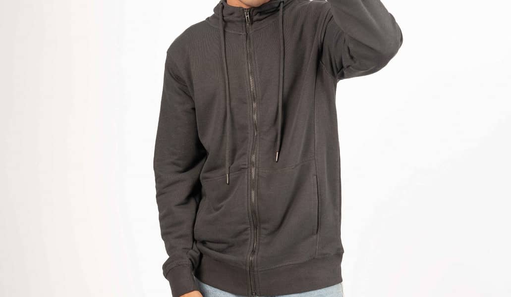 Zipper Hoodies For Men - Charcoal Grey 0