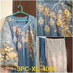 3PC Stitched Wedding Dresses XL/M/S in Reasonable Price