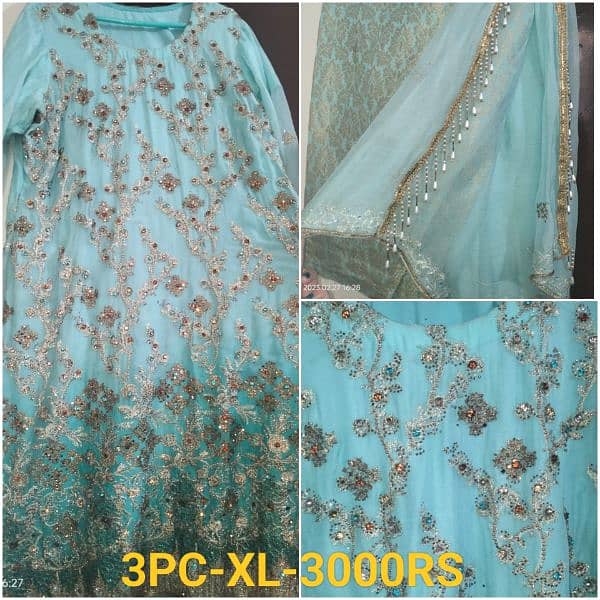 3PC Stitched Wedding Dresses XL/M/S in Reasonable Price 2