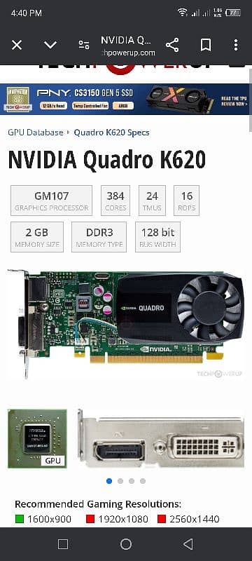 nvidia quadro k620 0