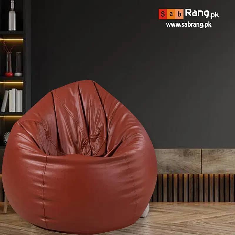 bean bag / leather bean bag / Leather bean bag /sofa cum bed bean bag 8